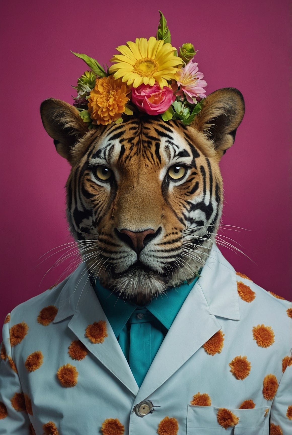 Der Tiger im Blütenrausch