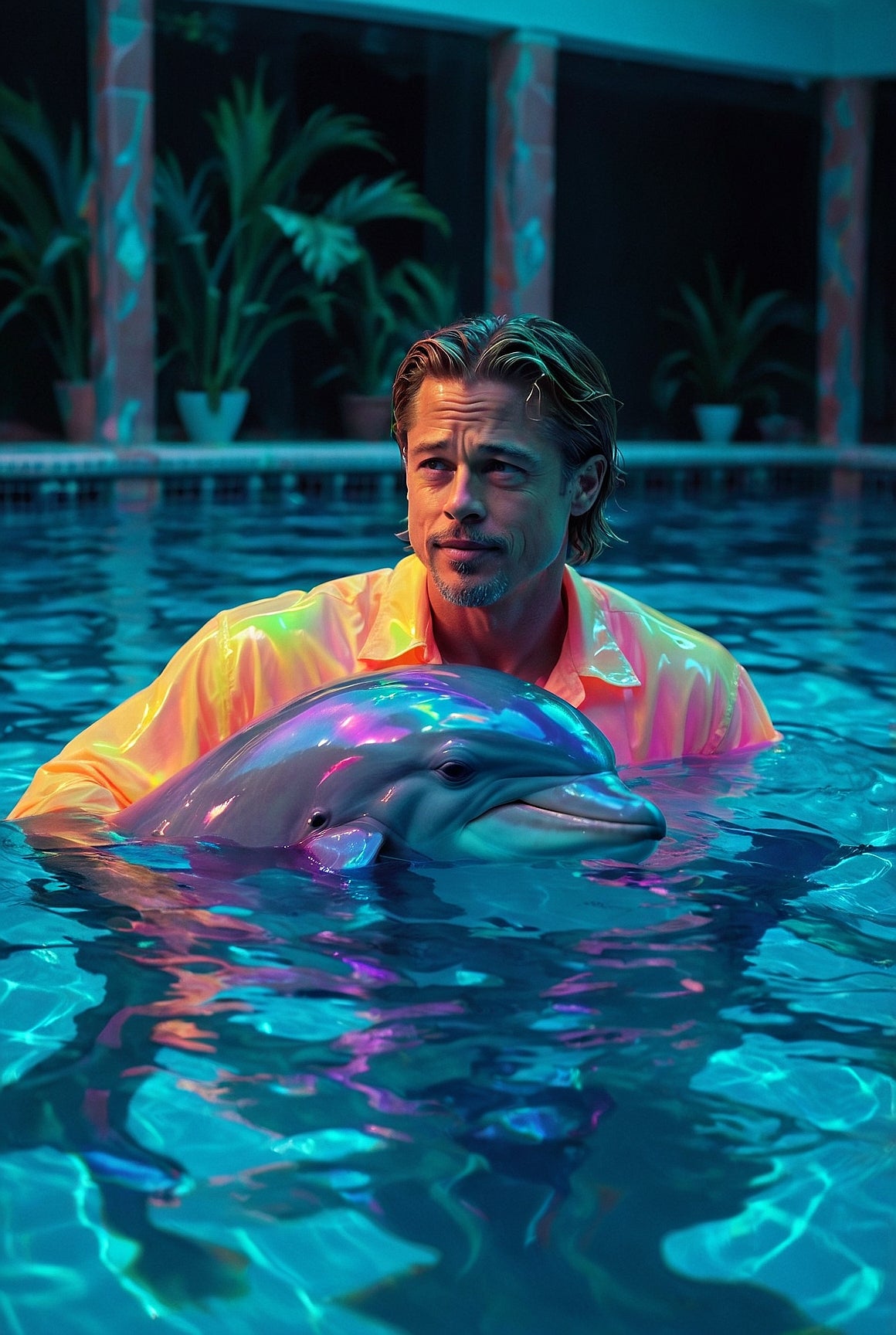 Brad and his dolphin