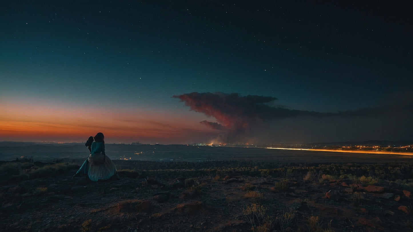Sternennacht über der Stadt