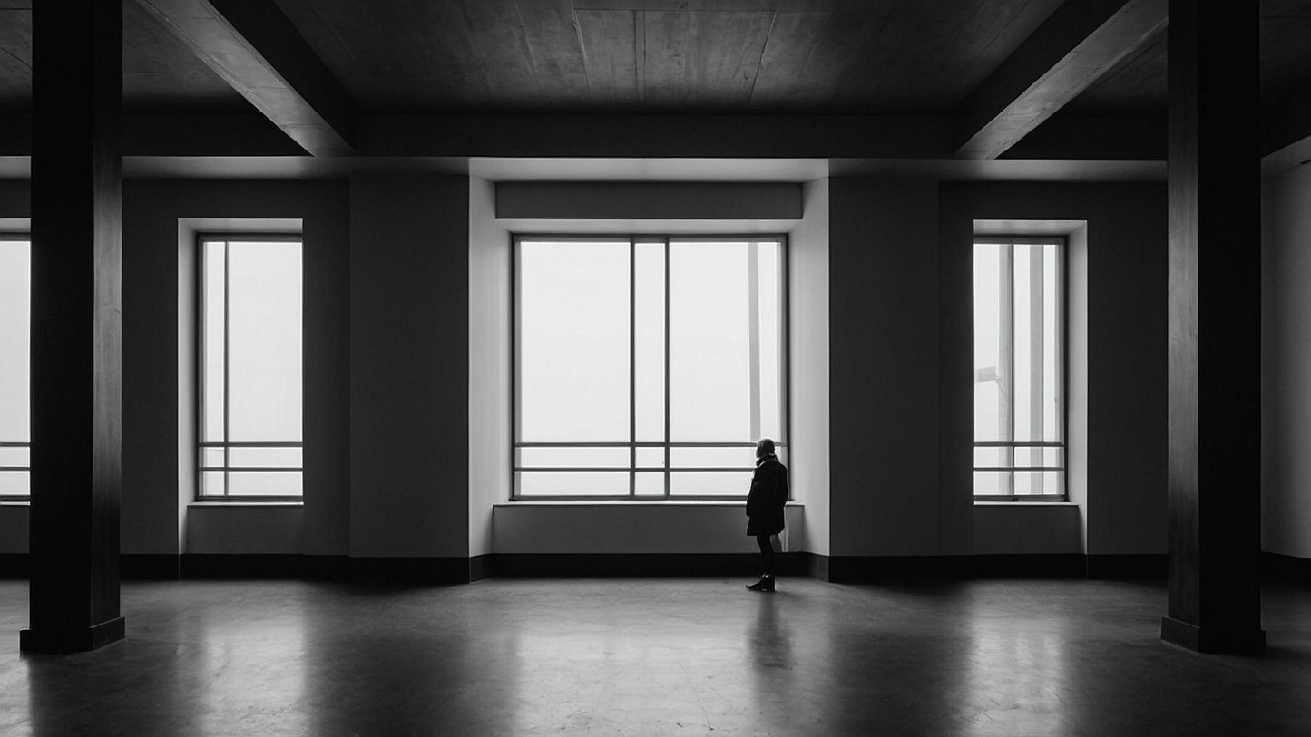 Man standing at the window