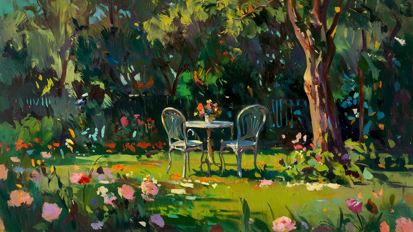 Sunny hour in granny's garden