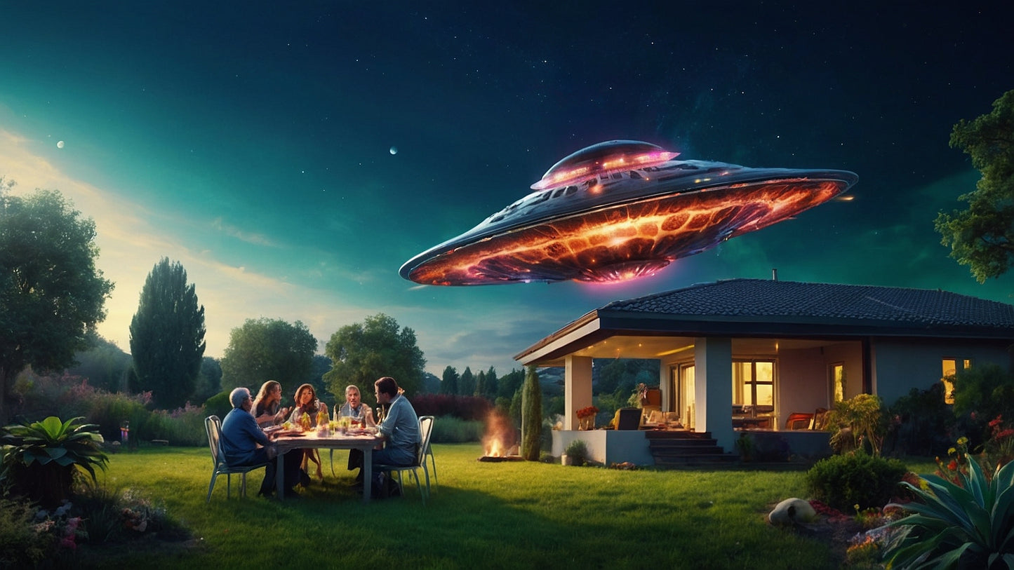 A nice evening with the neighbours