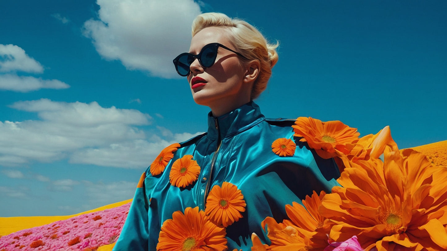 Dicke schwarze Sonnenbrille