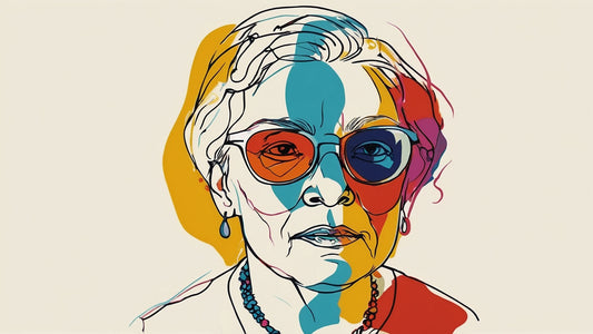 Oma im Sommer