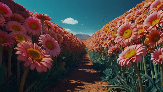 Pfad der Blüten